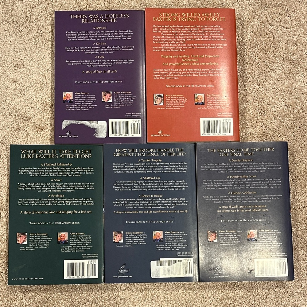 Bundle of 5 Karen Kingsbury with Gary Smalley Book Series, Paperback - Picture 2 of 3